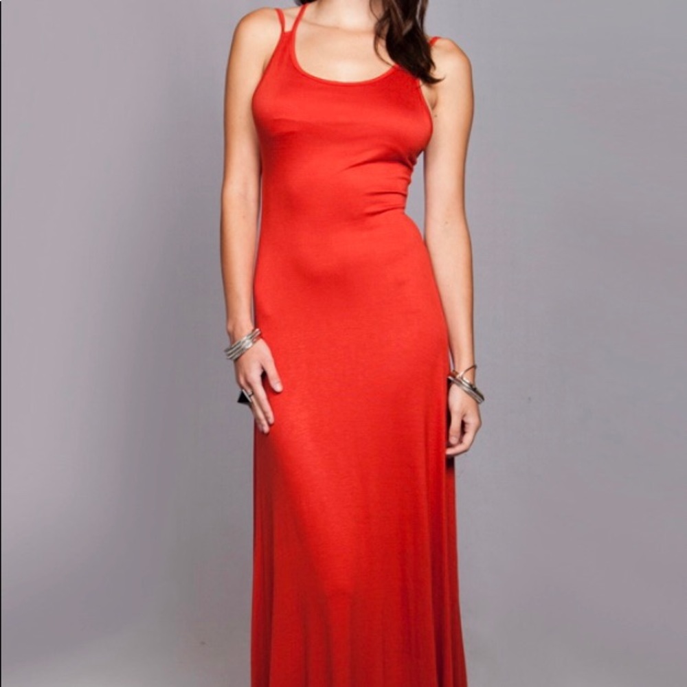 Rust/Orange/Red Maxi Dress